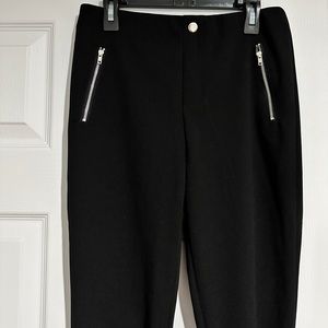 Black straight leg pants